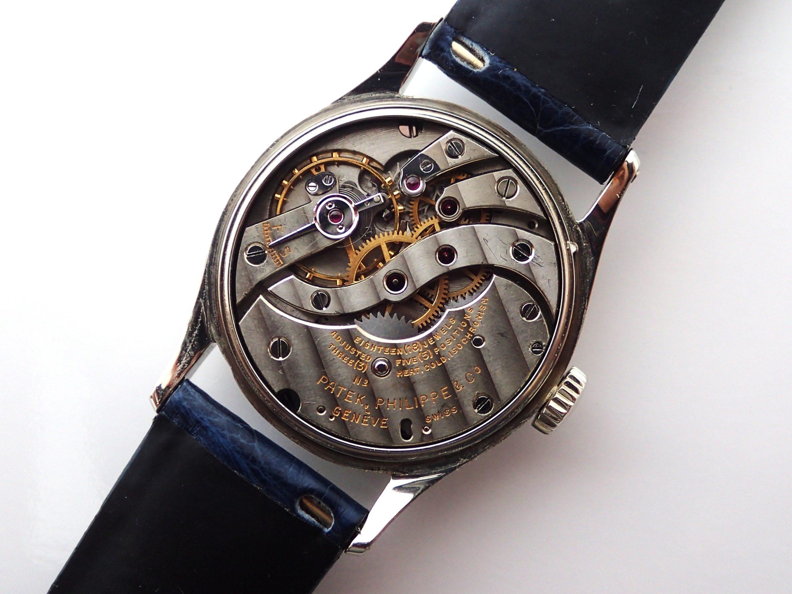 White, enamel dial