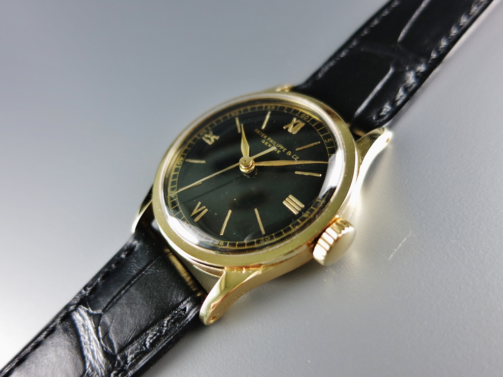 Yellow, Black dial, indirect sweep seconds