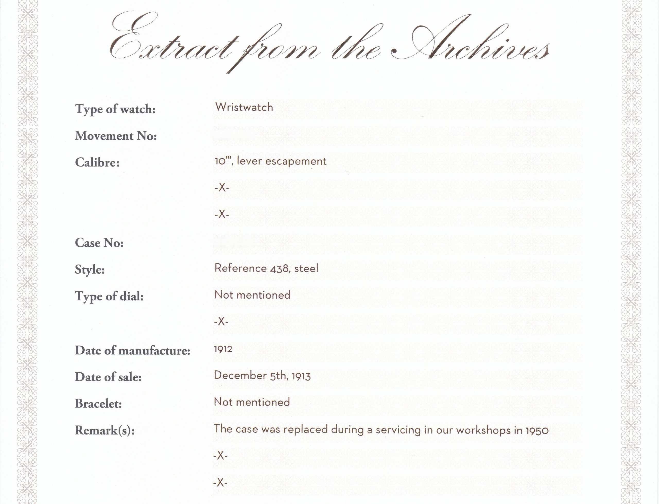 Stainless steel, no seconds