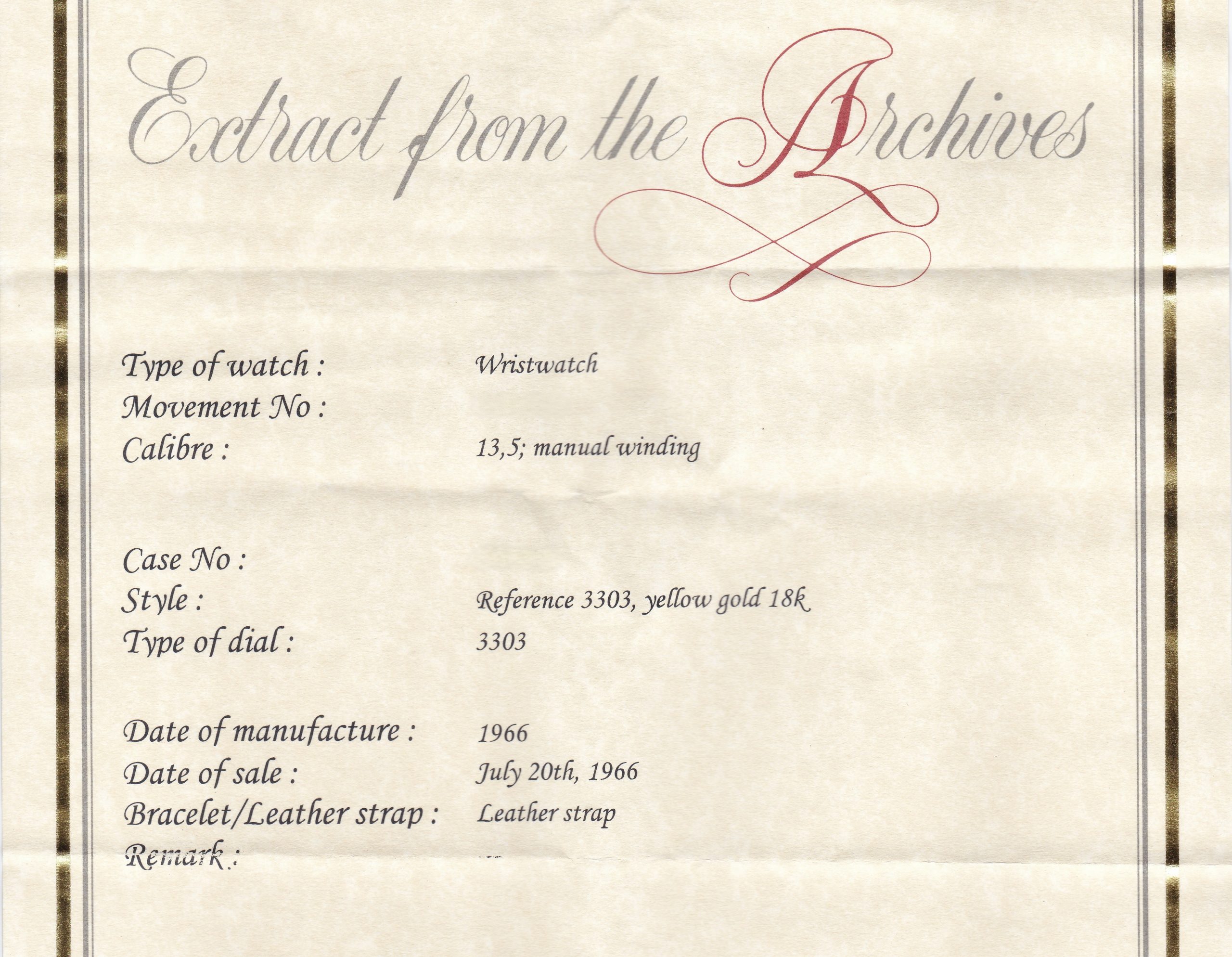 Yellow, Ladies' Calatrava